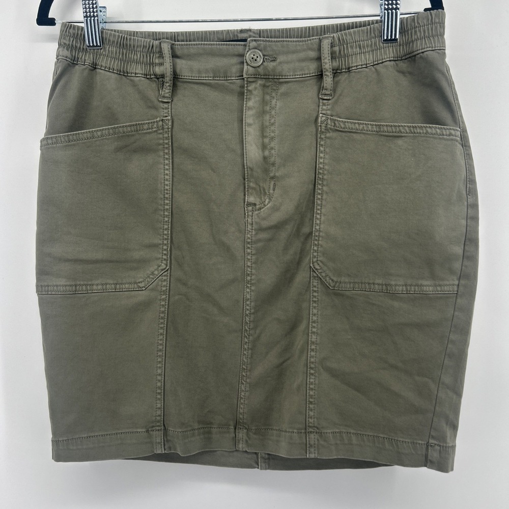 Liverpool Los Angeles Green Utility Skirt Sz 10 Cargo Pockets Gorpcore Urban
